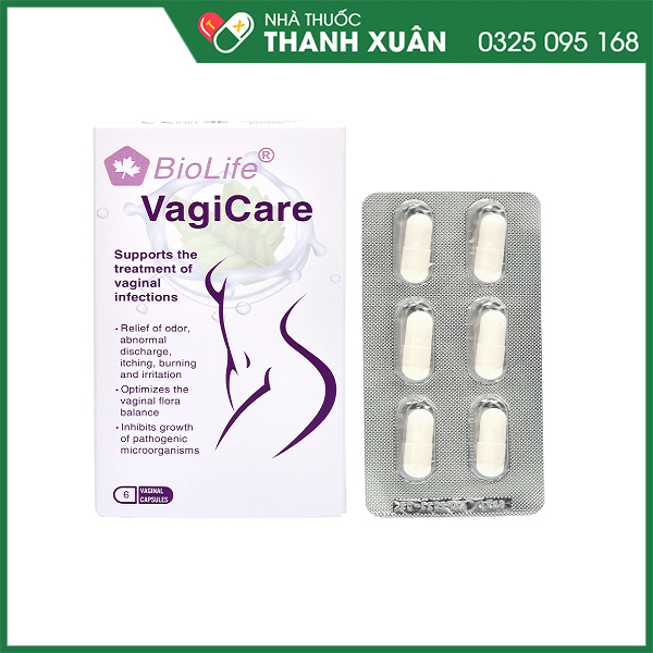 BioLife-VagiCare trị nhiễm khuẩn âm đạo